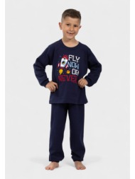 παιδική πιτζάμα space nina club μπλέ| 100% βαμβακερή nc26147-1-μπλε