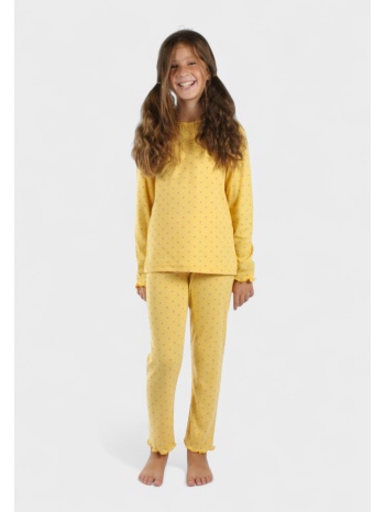 παιδική πιτζάμα κορίτσι stars κίτρινο χριστίνα | 100% σε προσφορά