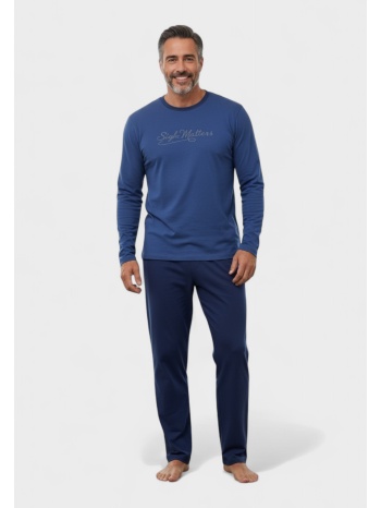 ανδρική βαμβακερή πιτζάμα interlock collection style σε προσφορά