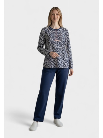 γυναικεία πιτζάμα βαμβακερή collection floral navy σε προσφορά