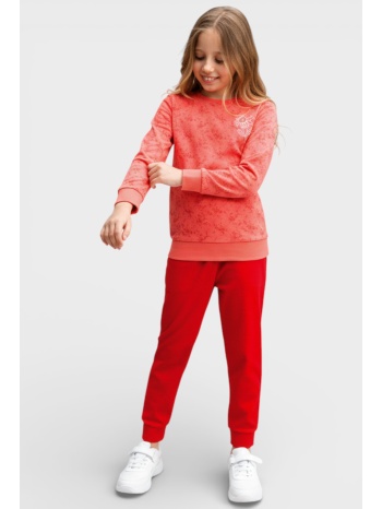 σετ elsima φόρμα παιδική βαμβακερή cute flower 2434a-κοραλί σε προσφορά