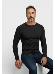 ανδρική ισοθερμική μπλούζα berrak μαύρη brk757-μαύρο