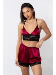 babydoll σατέν με crop ...