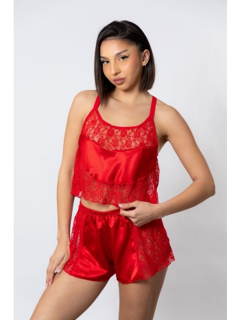 babydoll σατέν moongirl iris red mg279-1-κόκκινο σε προσφορά