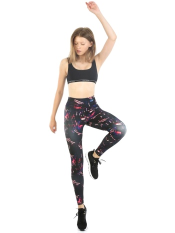 κολάν γυναικείο αθλητικό john frank nighty black wjfleg12 σε προσφορά