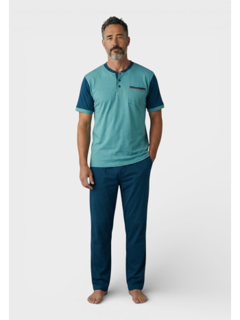 ανδρική πιτζάμα καλοκαιρινή collection 100% βαμβάκι με δύο