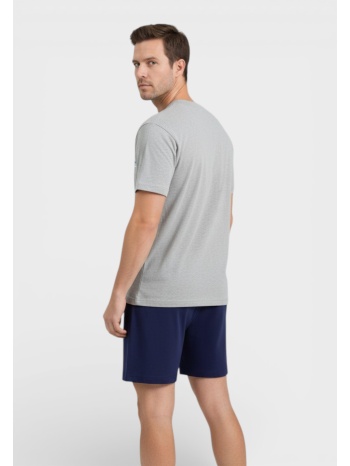 ανδρική πιτζάμα nina club βαμβακερή καλοκαιρινή γκρί