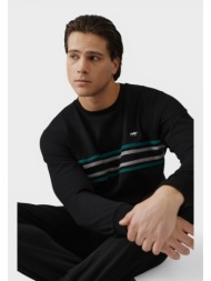 minerva bull punto di roma ανδρική πυτζάμα βαμβακερή χειμερινή mnrv71286-1-μαύρο