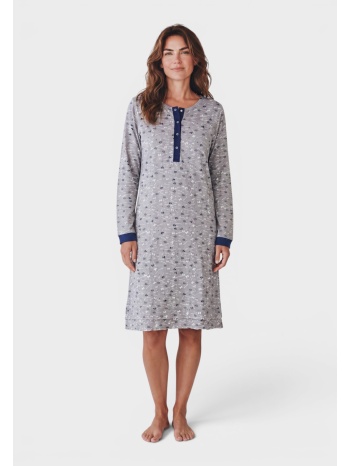 γυναικείο νυχτικό φούτερ collection βαμβακερό με μακρύ