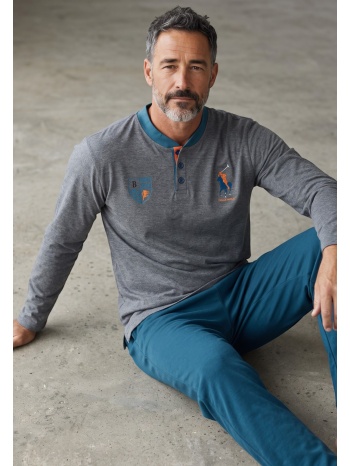 ανδρική πιτζάμα collection polo φούτερ 65% βαμβάκι