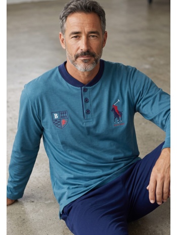 ανδρική πιτζάμα collection polo φούτερ 65% βαμβάκι