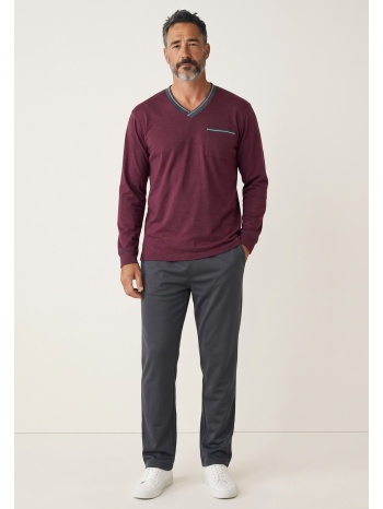 ανδρική πιτζάμα collection urban v-neck φούτερ 65% βαμβάκι