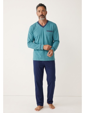 ανδρική πιτζάμα collection urban v-neck φούτερ 65% βαμβάκι