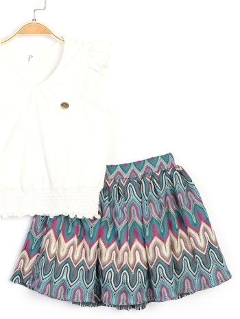 σετ μπλούζα - φούστα παιδική summer vibe pn15717 σε προσφορά