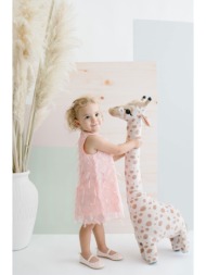 φορεματάκι παιδικό ροζ με κροσάκια pn15881