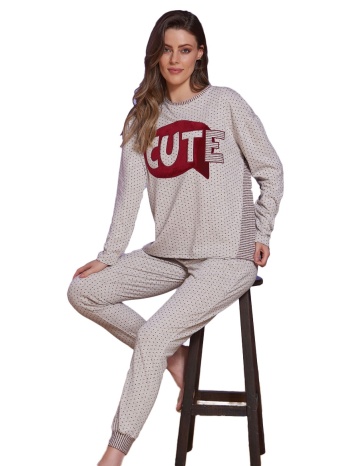 πιτζάμα γυναικεία πουά cute sevim 12233 σε προσφορά