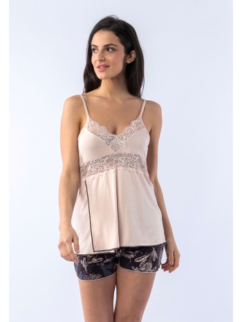 πιτζάμα γυναικεία με σορτσάκι elegant lace 12907 σε προσφορά