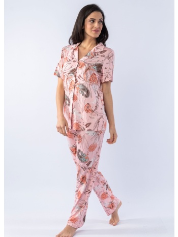 πιτζάμα γυναικεία με μακρύ παντελόνι feeling good 12848 σε προσφορά