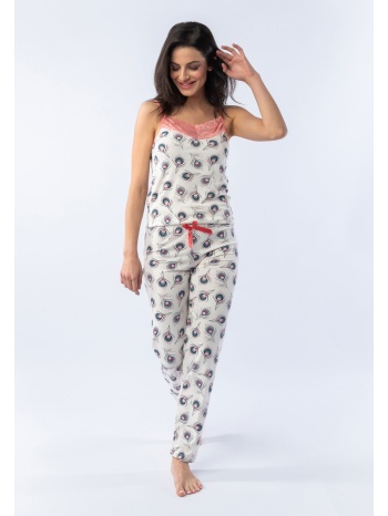 πιτζάμα γυναικεία με τιράντα feather 24232 σε προσφορά