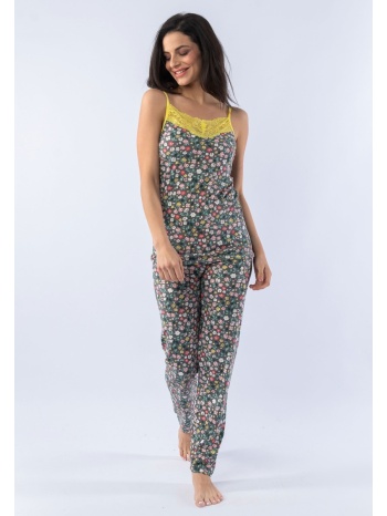 πιτζάμα γυναικεία με τιράντα flower romance 24202 σε προσφορά