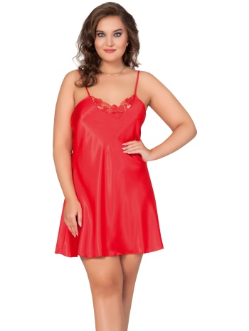 babydoll σατέν purple & red mg10046-κόκκινο