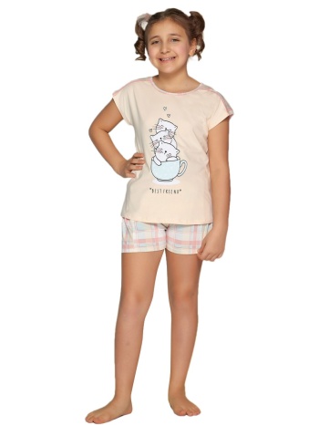 πιτζάμα παιδική με καρό σορτσάκι 7996a σε προσφορά