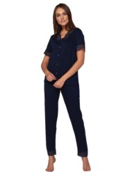 πιτζάμα γυναικεία με κουμπάκια super soft modal 11878