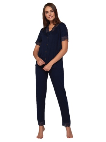 πιτζάμα γυναικεία με κουμπάκια super soft modal 11878 σε προσφορά