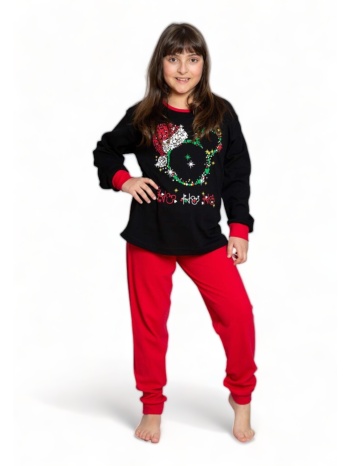 πιτζάμα για κορίτσι βαμβακερή nina club happy xmas σε προσφορά