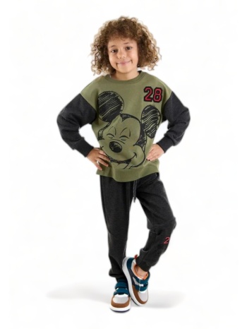 φόρμα βαμβακερή για αγόρι cimpa mickey mouse 28 mc21175-χακί σε προσφορά