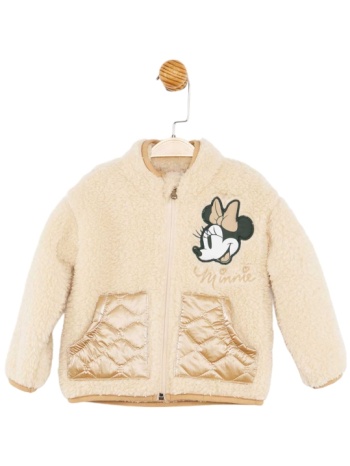 fleece ζακετα minnie με κεντημα και τσεπες καπιτονε σε προσφορά