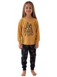 πιτζάμα παιδική rolypoly aspire her rp3170k-μουσταρδί