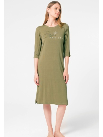 νυχτικό anil viscose λαδί 5793anl-λαδί ανοιχτό σε προσφορά