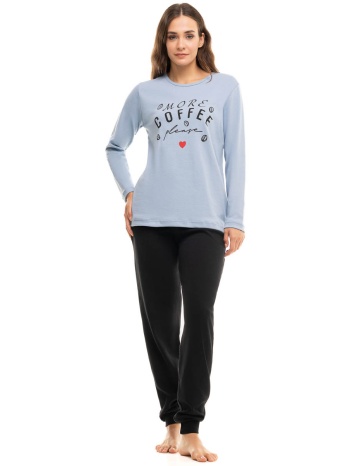 πιτζαμα γυναικεία βαμβακερή cherry more coffee σε προσφορά