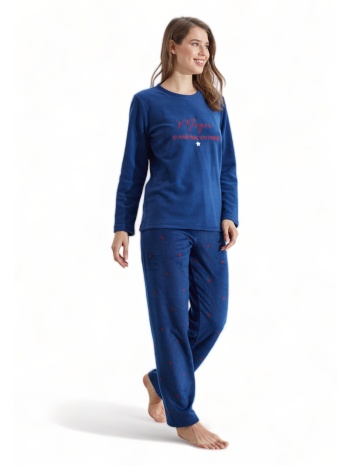 πιτζαμα γυναικεία fleece siyah inci magic si23223015-a-μπλε σε προσφορά
