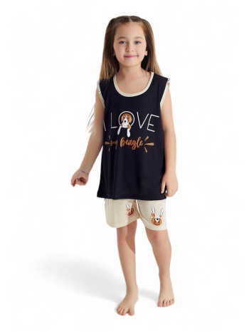 πιτζάμα παιδική με σορτσάκι pijamood love my beagle σε προσφορά