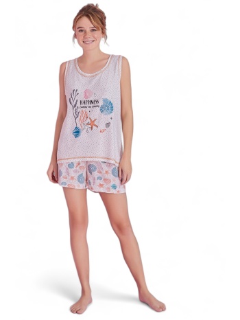 πιτζάμα γυναικεία με σορτσάκι pijamood shells σε προσφορά
