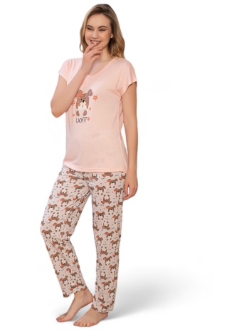 πιτζάμα γυναικεία μακρύ παντελόνι pijamood wof σε προσφορά