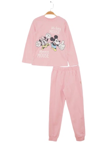 πιτζάμα για κορίτσι βαμβακερή cimpa disney minnie mouse ροζ σε προσφορά