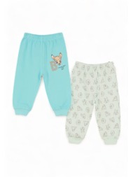 βρεφικά παντελονάκια τυρκουάζ με ανοικτό ποδαράκι bambi disney ba21430-τιρκουάζ