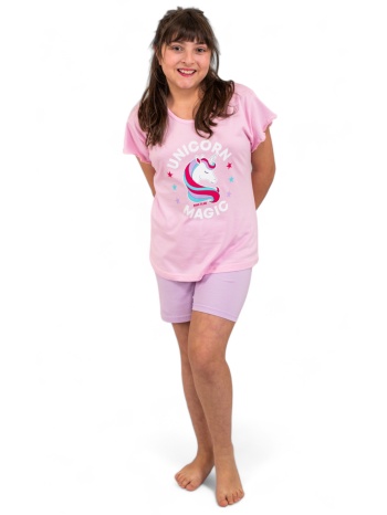 πιτζάμα παιδική nina club unicorn magic nc150-ροζ σε προσφορά