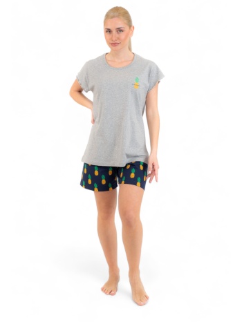 πιτζάμα γυναικεία nina club pineapple nc152w-γκρι σε προσφορά