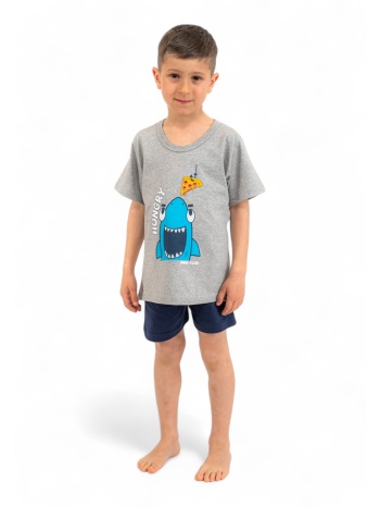 πιτζάμα παιδική nina club hungry shark nc156hs-γκρι σε προσφορά
