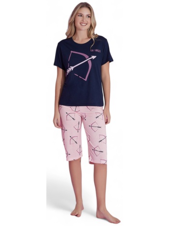 πιτζάμα γυναικεία με κάπρι pijamood on target pjmd3152-μπλε σε προσφορά