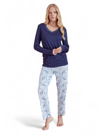 πιτζάμα γυναικεία modal pijamood sky pjmd5013-μπλε σε προσφορά