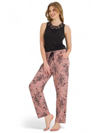 πιτζάμα γυναικεία ipektenim black lace ipkt8168-μαύρο σε προσφορά