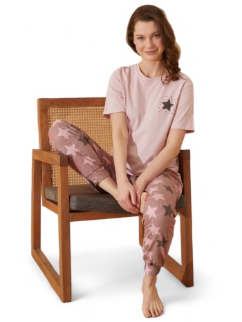 πιτζάμα γυναικεία ipektenim stars ipkt8394-ροζ σε προσφορά