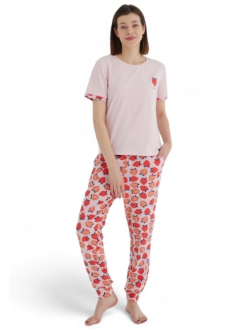 πιτζάμα γυναικεία ipektenim strawberry ipkt8446-ροζ σε προσφορά