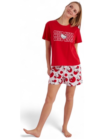 πιτζάμα γυναικεία με σορτσάκι hello kitty playful σε προσφορά