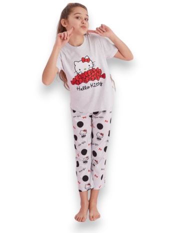 πιτζάμα παιδική με μακρύ παντελόνι hello kitty love σε προσφορά
